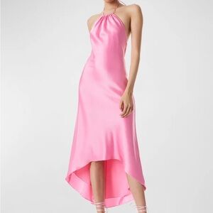 alice and olivia rayni midi dress in primrose